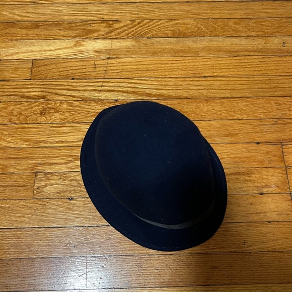 Navy Blue 100% Wool Fedora Hat • Purchased in Oxford, UK - Picture 4 of 4